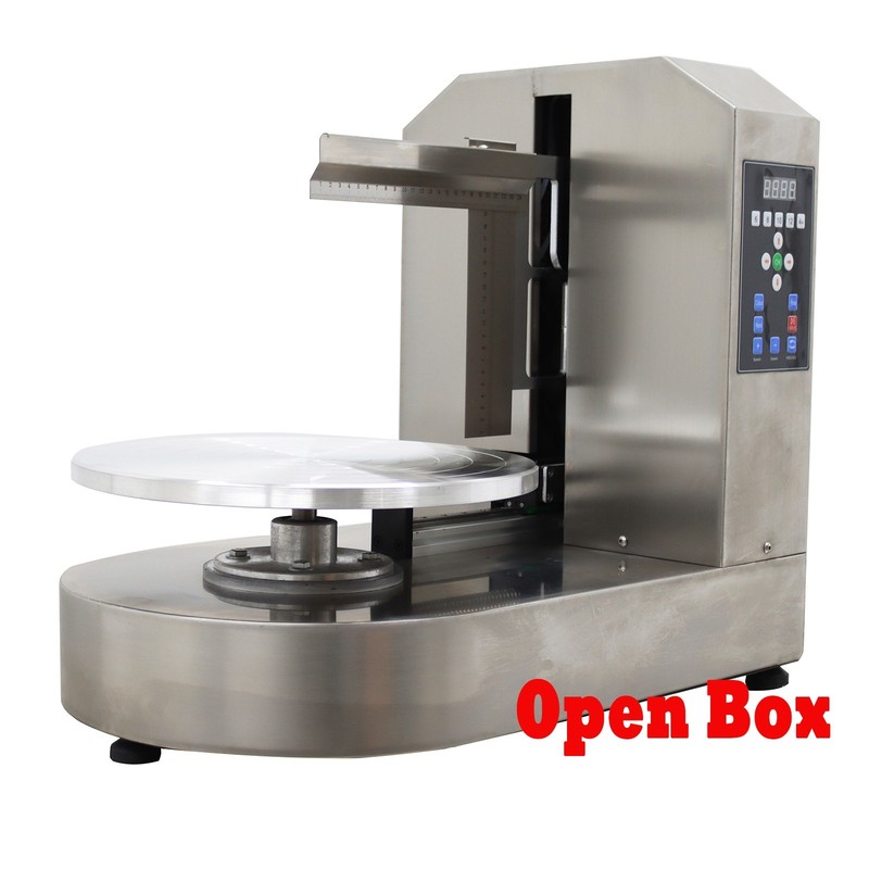 Open Box!4-12”Auto Cake Cream Coating Smearing Machine Stainless Cream Spreader