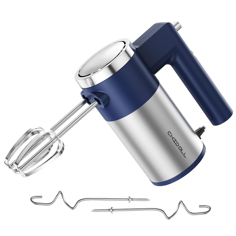 600W Hand Mixer, 5-Speed Hand Held Mixer for Baking, Lightweight Stainless St…