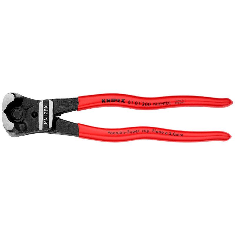 Knipex 61 01 200 Sba High Leverage End Cutters-Bolt Cutters 8 Inches