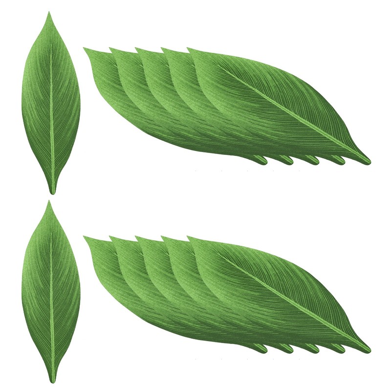 24 Pack Green Palm Leaves Artificial Palm Leaves Faux Palm Fronds Style 21