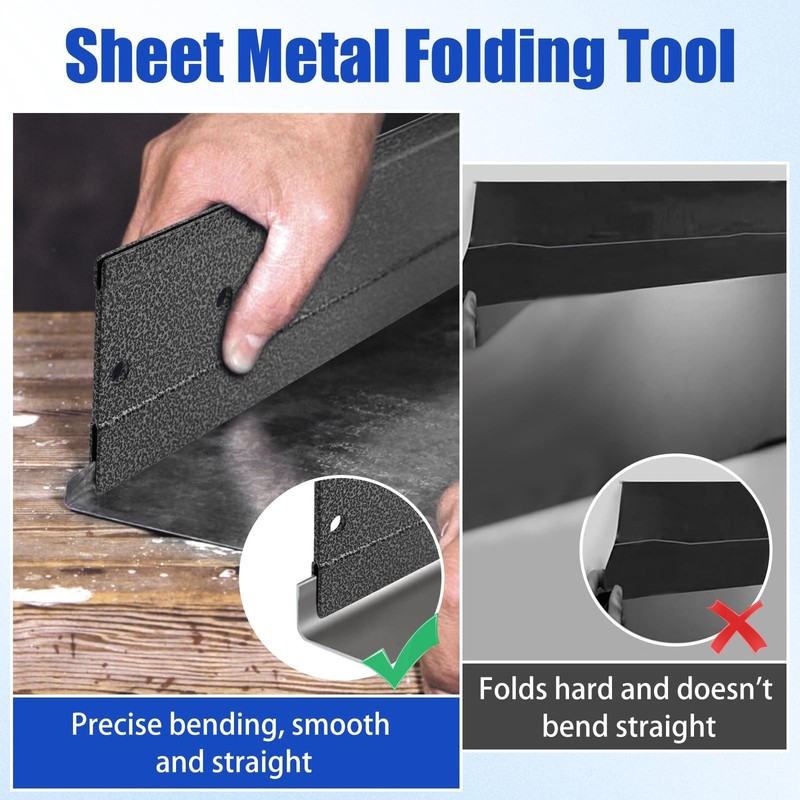 Axfvd 12 Inch Sheet Metal Bender- 3/8 And 1 Folding Depth Metal Folding Tool gallery