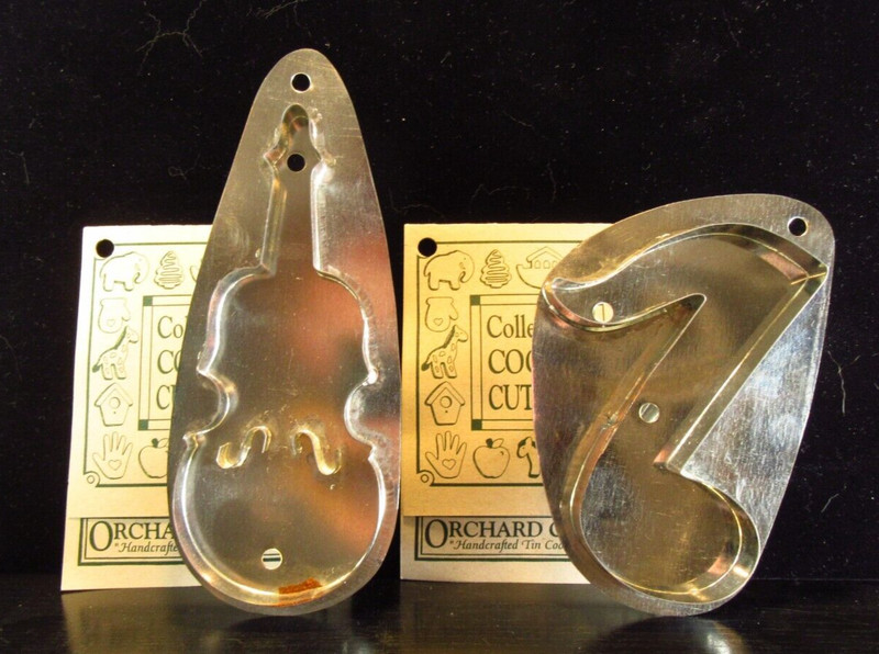 Orchard Canyon Guitar & Music Note Tin Cookie Cutters in Package with Tags