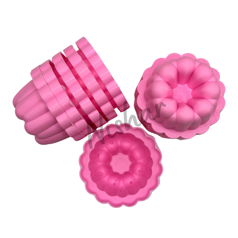 Puto Molds Pichi pichi Kutsinta Cups Dessert 12 PIECES 7cm diameter Pink Color gallery