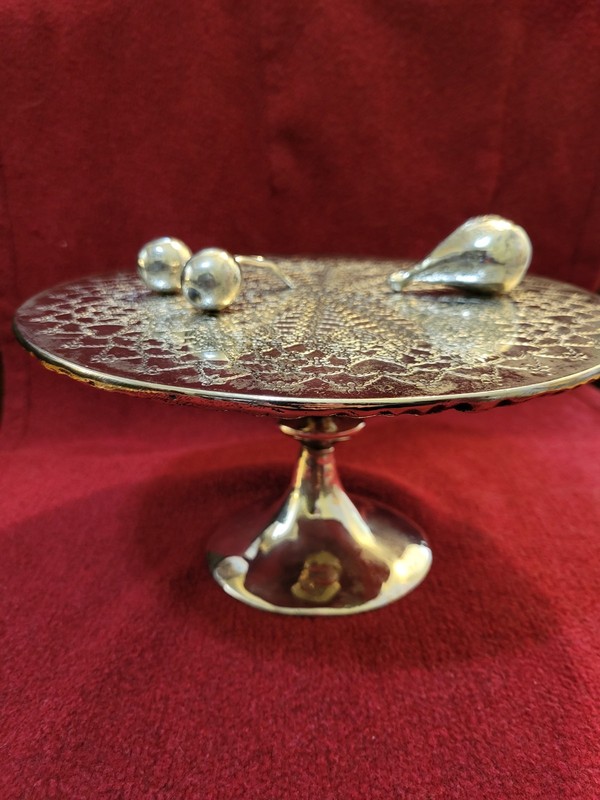 RARE And Stunning Michael Aram Pedestal Pastry Plate 1989