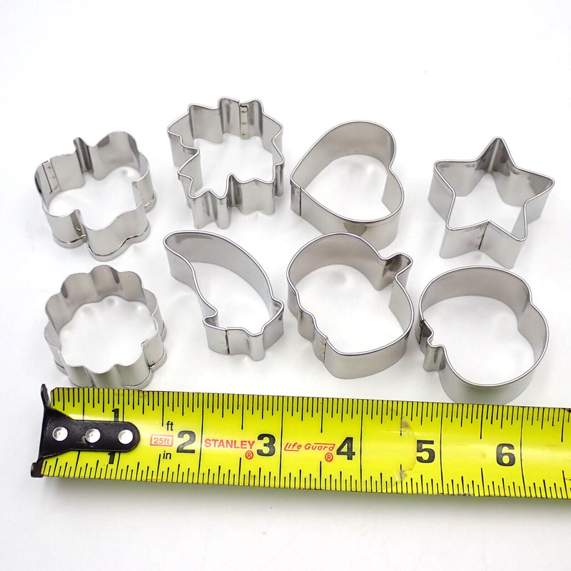 Pampered Chef Creative Cookie Cutters Set In Tin Box #1095 Fall Harvest Mini gallery