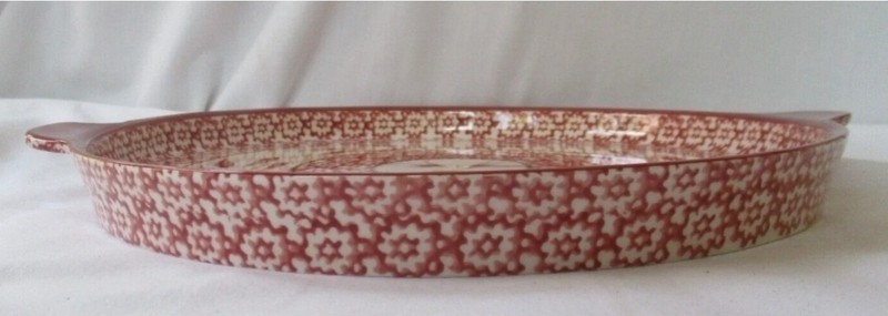 Temptations Old World Cranberry Cake Plate Platter By TARA VINTAGE Yellow Flower gallery