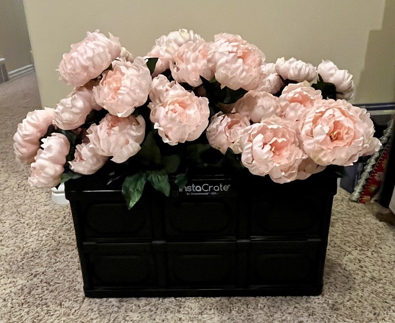 Light Pink 23 Inch Artificial Peony Bush gallery