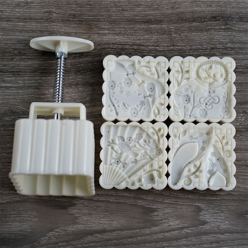 Hand Pressure Mould MidAutumn Festival Mooncake DIY Making Mold 200G gallery