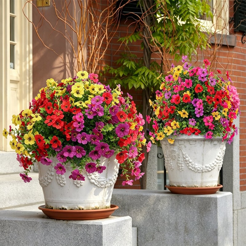 Artificial Flower Outdoors Indoor UV Resistant Fake Flowers Faux Plant gallery