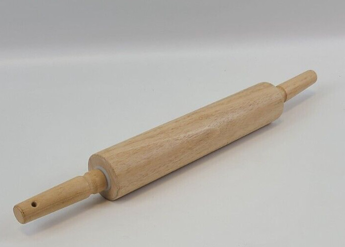 13-Inch Wooden Rolling Pin, Classic Wood Rolling Pin