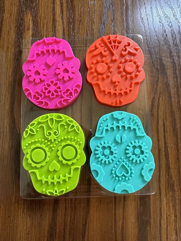 Fred Sweet Spirits Kooky Creepy Sugar Skull Cookie Cutters/Stampers New 4 Pk gallery
