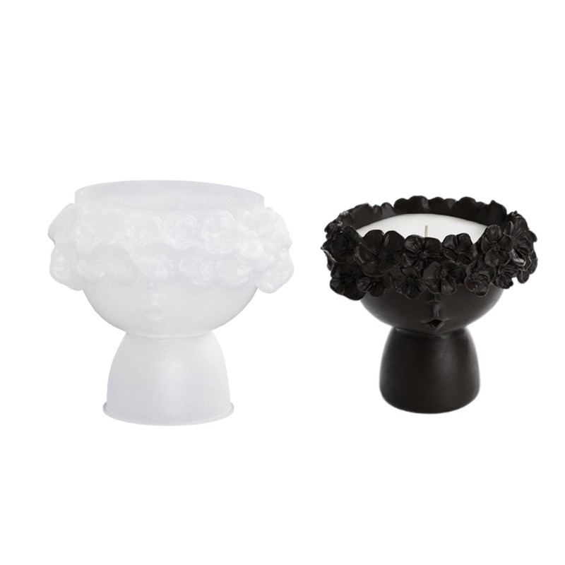 Holder Molds Ornament Moulds Figurine Molds Girl Shaped Candlestick Molds