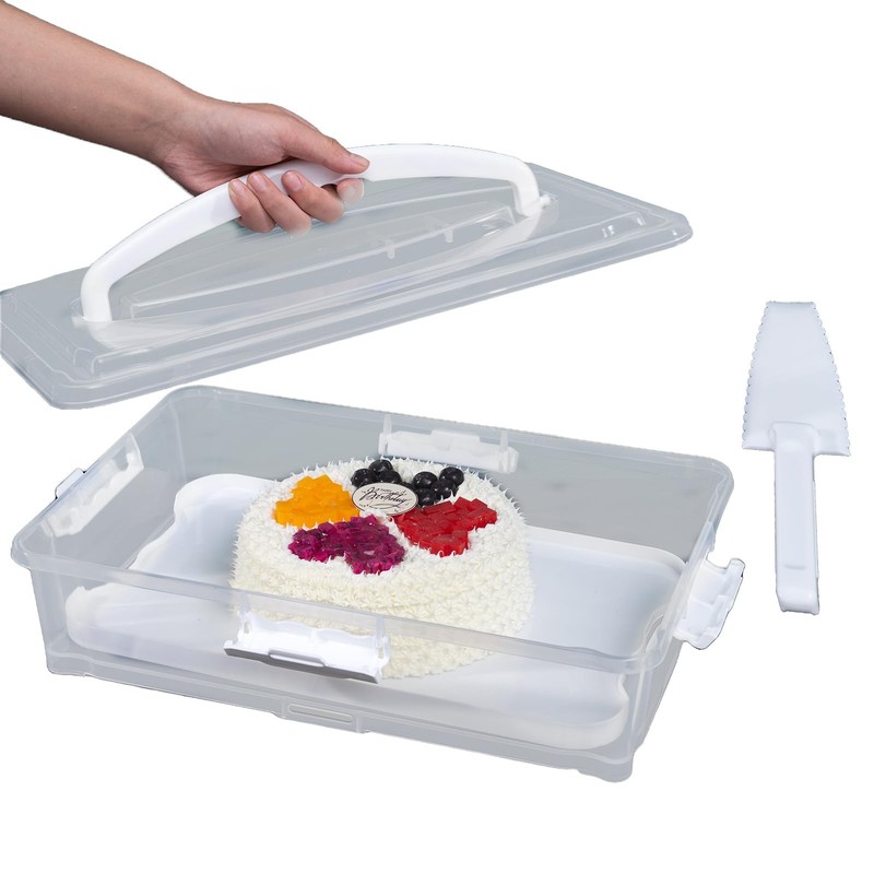 Plastic Cake Carrier and Cupcake Holder with Lids,Portable Stackable Cupcake …