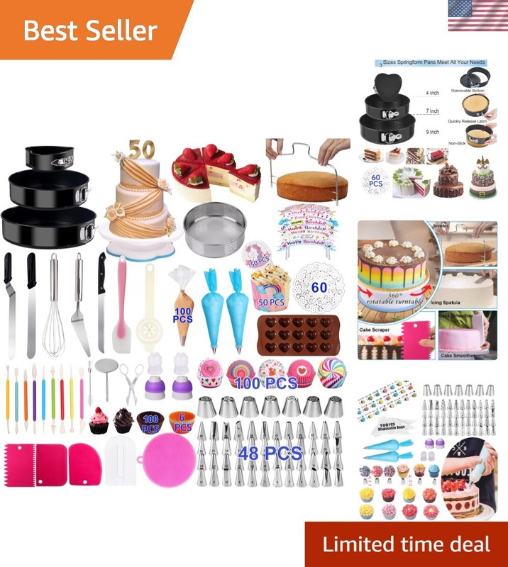 All-in-One 567 PCS Cake Decorating Supplies: Perfect for Beginners & Pros