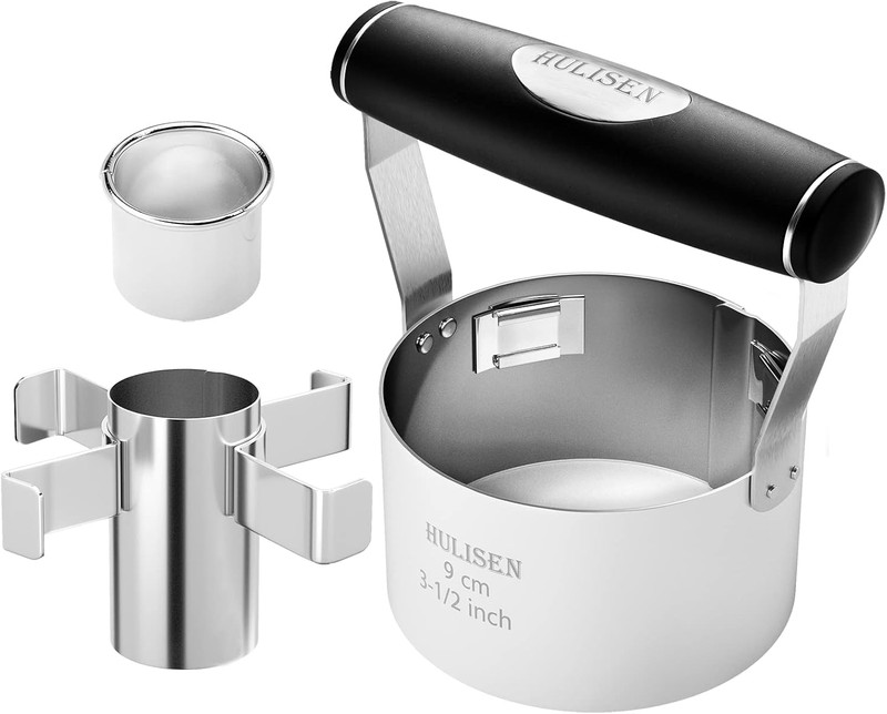 Donut Cutter with Removable Center, 3.5″ Stainless Steel Doughnut