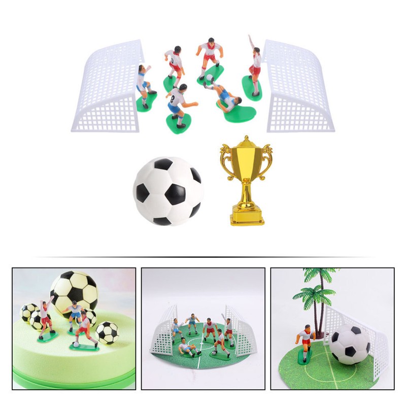 1 Set Plastic Cake Decor Cake Decor Soccer Cake Decoration Soccer Themed gallery