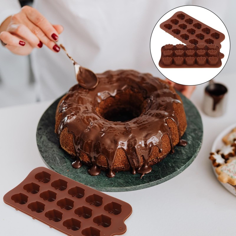 2pcs Silicone Candy Molds Chocolate Molds Crown Molds Gummy Molds Silicone Ba... gallery
