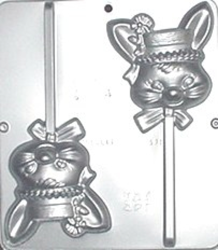 Girl Bunny Lollipop Chocolate Candy Mold Easter 1804 NEW gallery