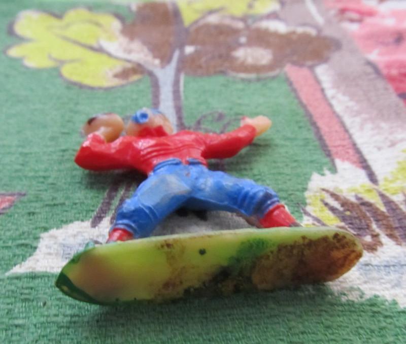 Vintage hand painted Celluloid Football player cake topper gallery