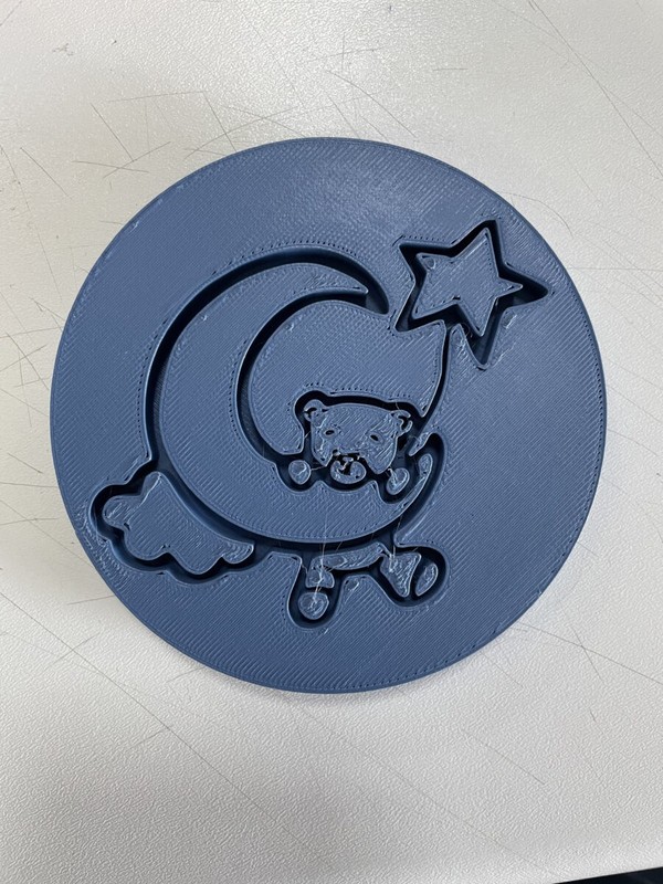 bear with star debosser cloud cookie mould cookie cutter
