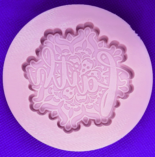 Large Mandala Faith Plate Mold For Resin, Clay, Cake Topper, Chocolate &