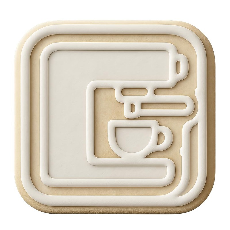 Espresso Machine Cookie Cutter & Stamp – 4×4