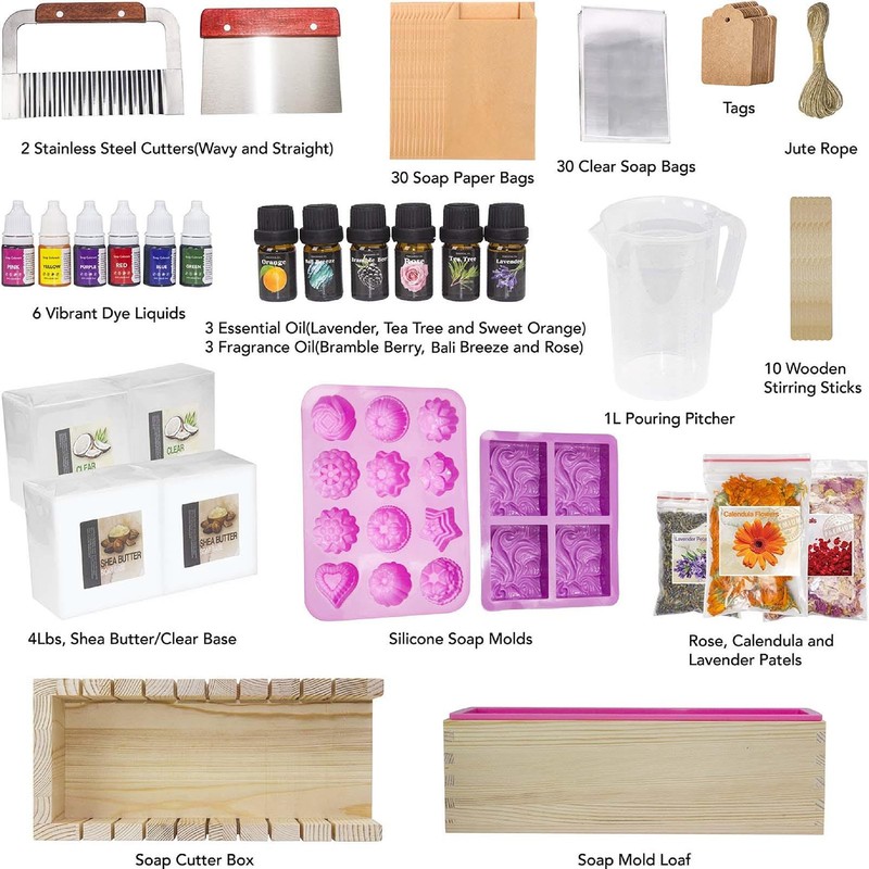 haclum Soap Making Kit for Adults and Kids - Supplies with White gallery