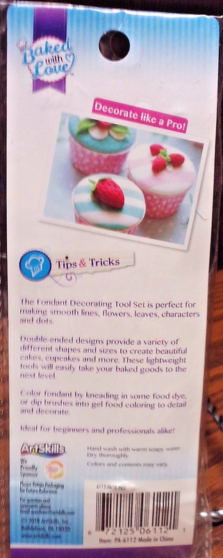 Artskills Baked With Love 6pc Assorted Fondant Tools-Assorted Double Edges 1018 gallery