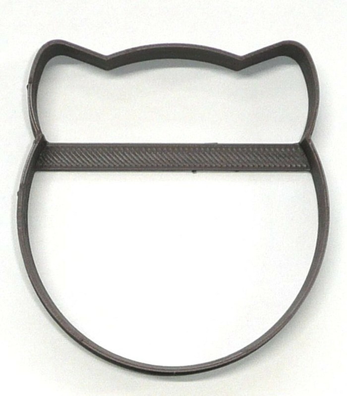 CAT FACE OUTLINE CHUBBY KITTY FELINE HEAD COOKIE CUTTER USA PR4269