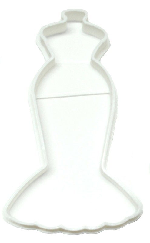 MERMAID STYLE TRUMPET WEDDING DRESS OUTLINE NEWLYWED COOKIE CUTTER USA PR2519