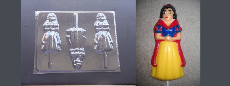 Snow White Lollipop Chocolate Candy Soap Crayon Mold