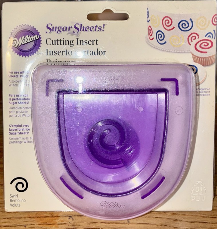 NEW Wilton Cutting Insert Punch SWIRL For Use w/Sugar Sheets or Wilton Gum Paste