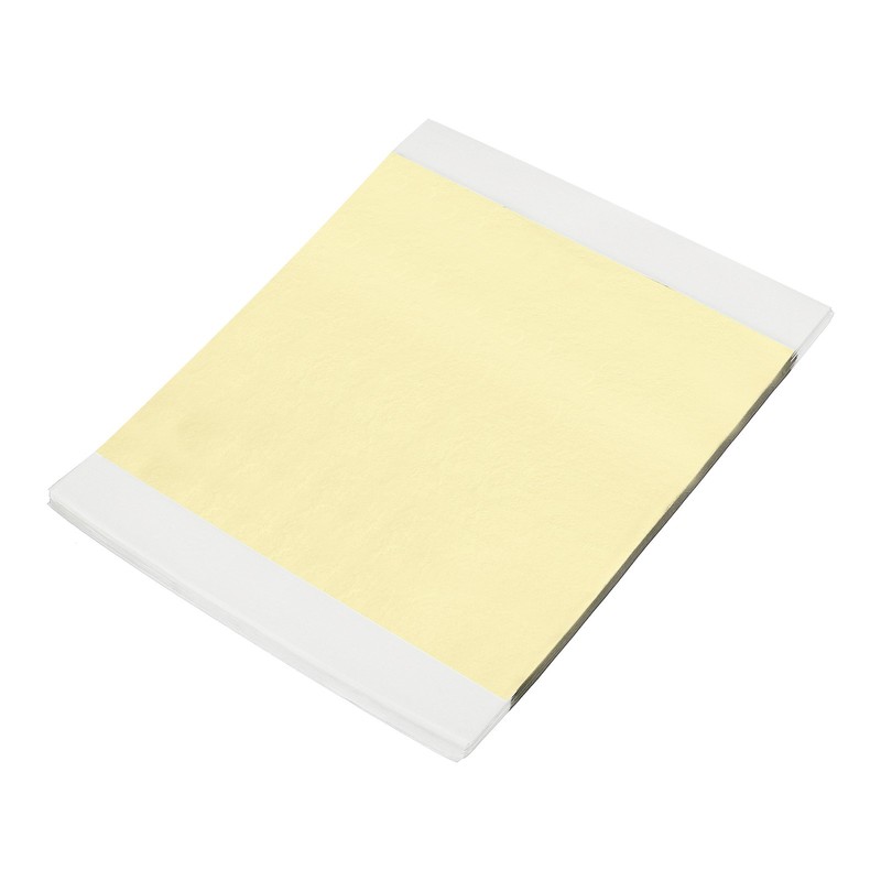 100pcs Leaf Sheets, 5.5″ x 5.5″ Metallic Foil Leaf Paper Champagne Silver
