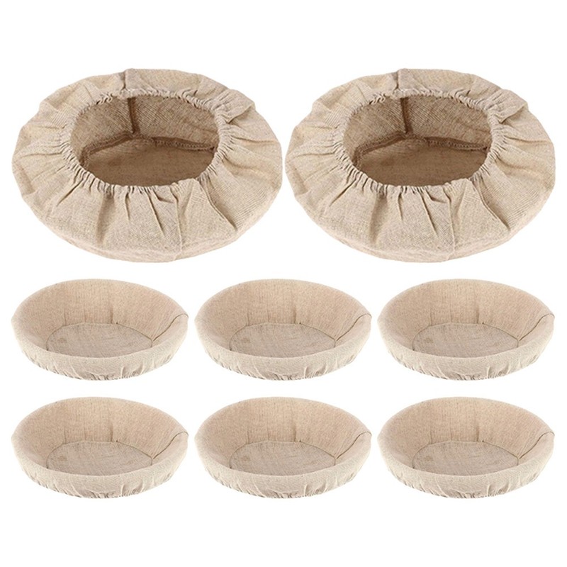 Home Use Khaki Cotton Linen Bread Proofing Cover Reusable Dough Rising Cloth