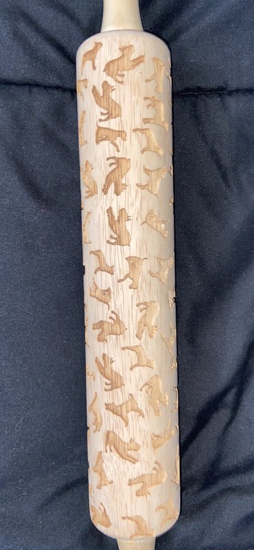 Dog Breeds Wood Embossing Rolling Pin for DIY Baking Cookies Biscuit Cake gallery