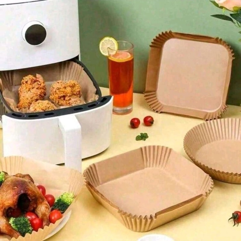 100pcs Air Fryer, Paper Air Fryer Liner, Paper Basket Bowl, Homemade Sweets gallery