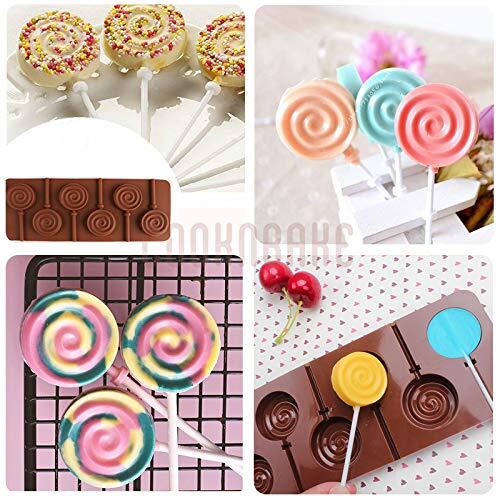 4 Pack Silicone Chocolate Mold 6-Cavity for Lollipop Hard Candy Cake gallery