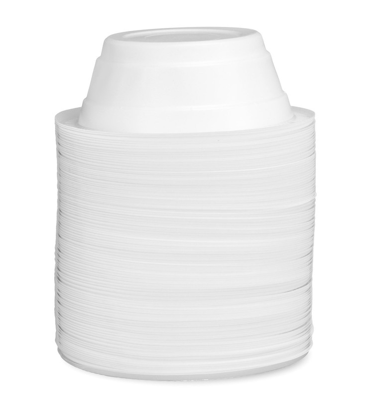 Basix [100 Count] Disposable 5 Oz White Plastic Dessert Bowls, Microwavable, ... gallery