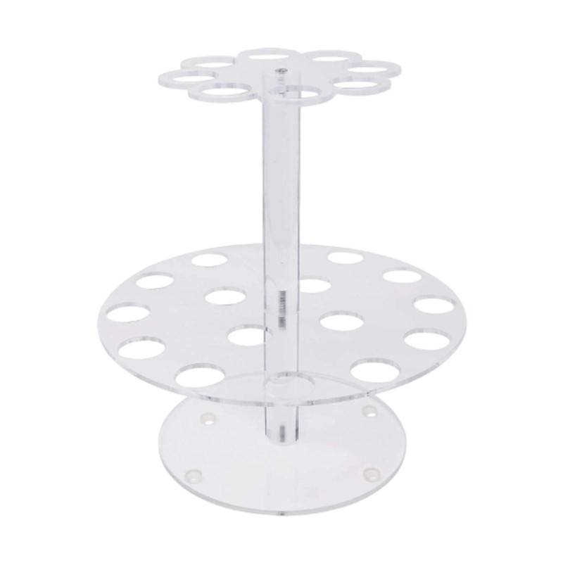 Acrylic Ice Cream Cone Holder Cupcakes Rack Versatile Lightweight Clear Ice gallery