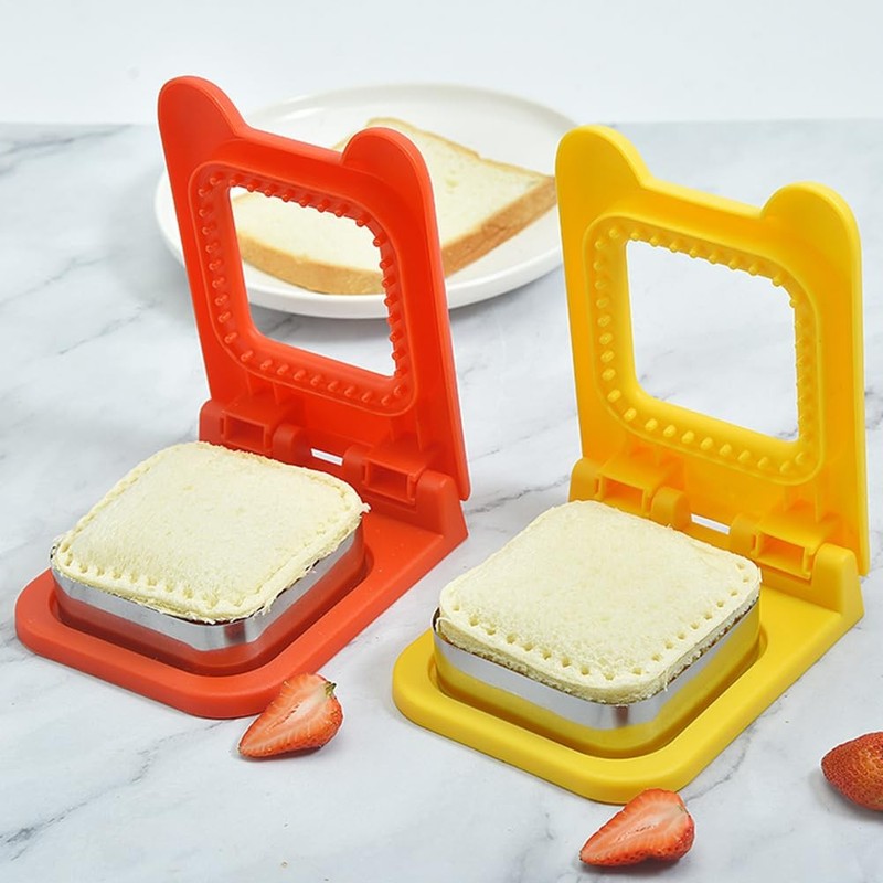 Sandwich Cutter and Sealer,Uncrustable Sandwich Maker,Home DIY Stainless Stee... gallery
