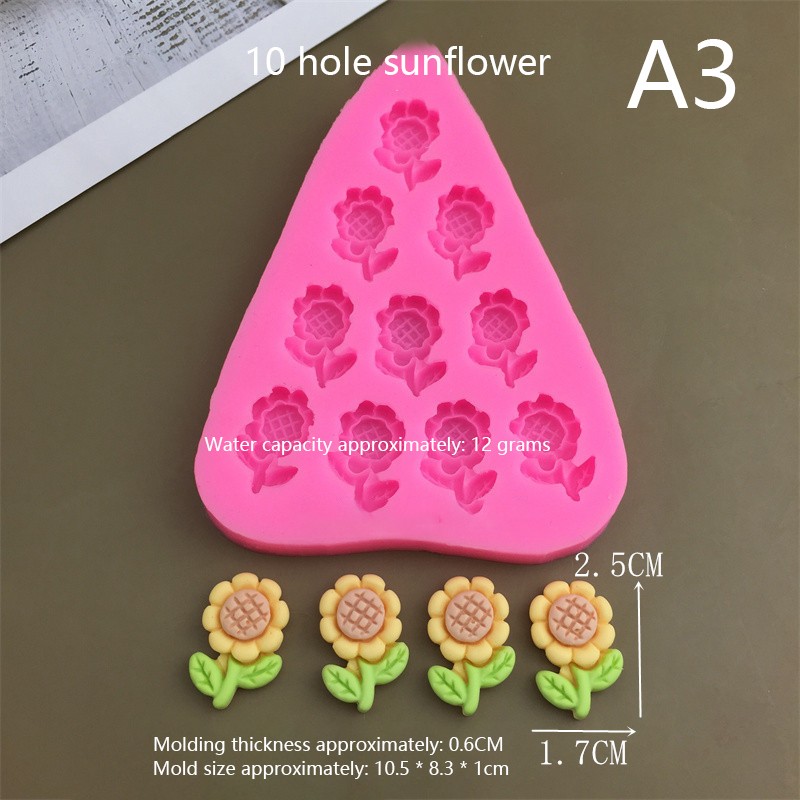 Cartoon Flowers Bow Bee Fondant Silicone Molds DIY Cupcake Fondant Cake Decor gallery