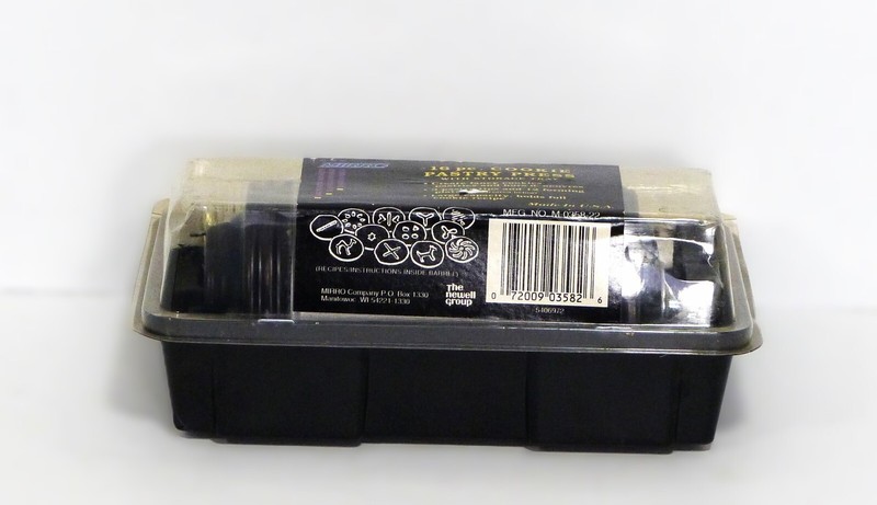 Vtg Black Silver Mirro Cookie Cooky Pastry Press Spritz 12 Disc 3 Tips M-0358-22 gallery