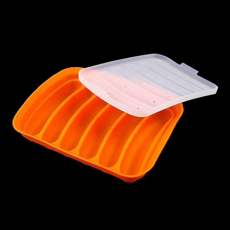 Silicone Sausage Mold with Lid Baby Food Ham Hot Dog Baking Kitchen Tool gallery