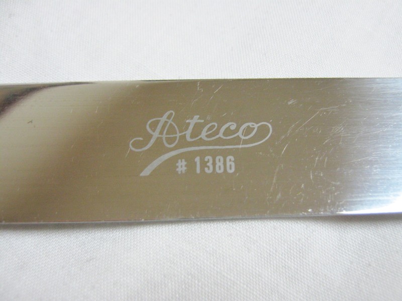 ATECO #1386 WOOD HANDLE STRAIGHT SPREADER ICING SPATULA UTENSIL 11" gallery