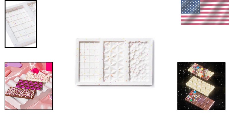 Elegant Candy Bar Silicone Mold by Women-Owned Brand - 3 Designs Available gallery