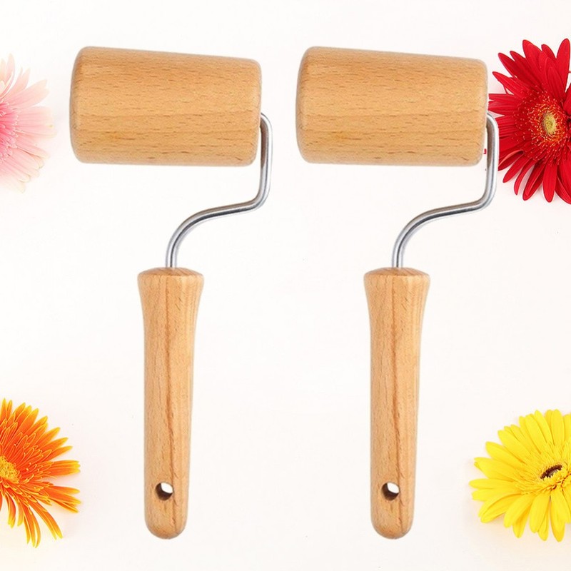 2 Pcs Rolling Pasta Pin Compact Dough Roller Dumpling Commercial