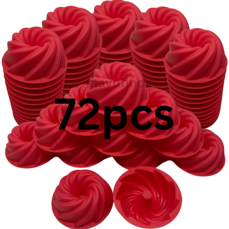 Steamed Press Mold Desserts Jelly Pudding Swirl Ring 36 60 72 96 pieces 5.5 cm gallery