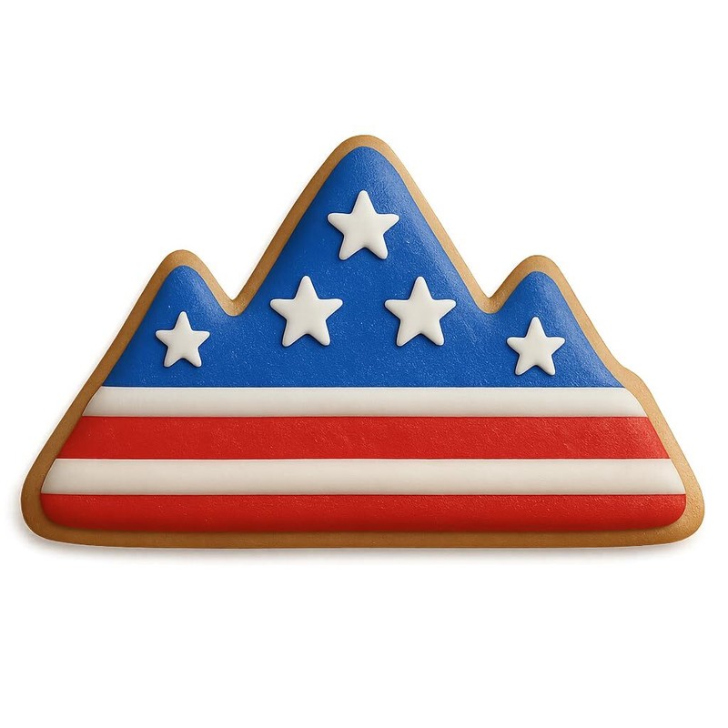 Mountains Cookie Cutter - 4.25 x 2.25 inches (Random Color) gallery
