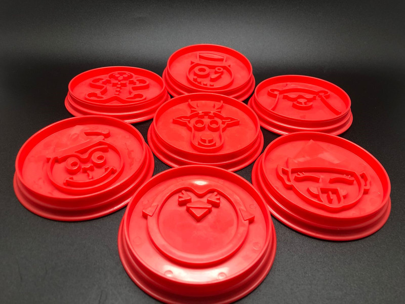 Pampered Chef 7 Pcs Red Christmas Cookie Cutter Set NEW #1599 NEW