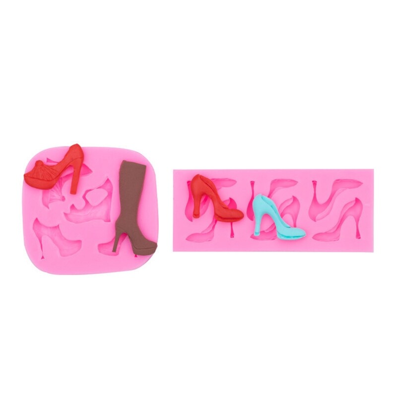 High Heel Shoe Silicone Chocolate 3D Mould Ice Cream Molds Making Gadget gallery